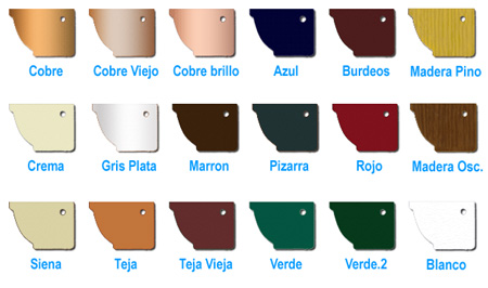 Colores de canalones